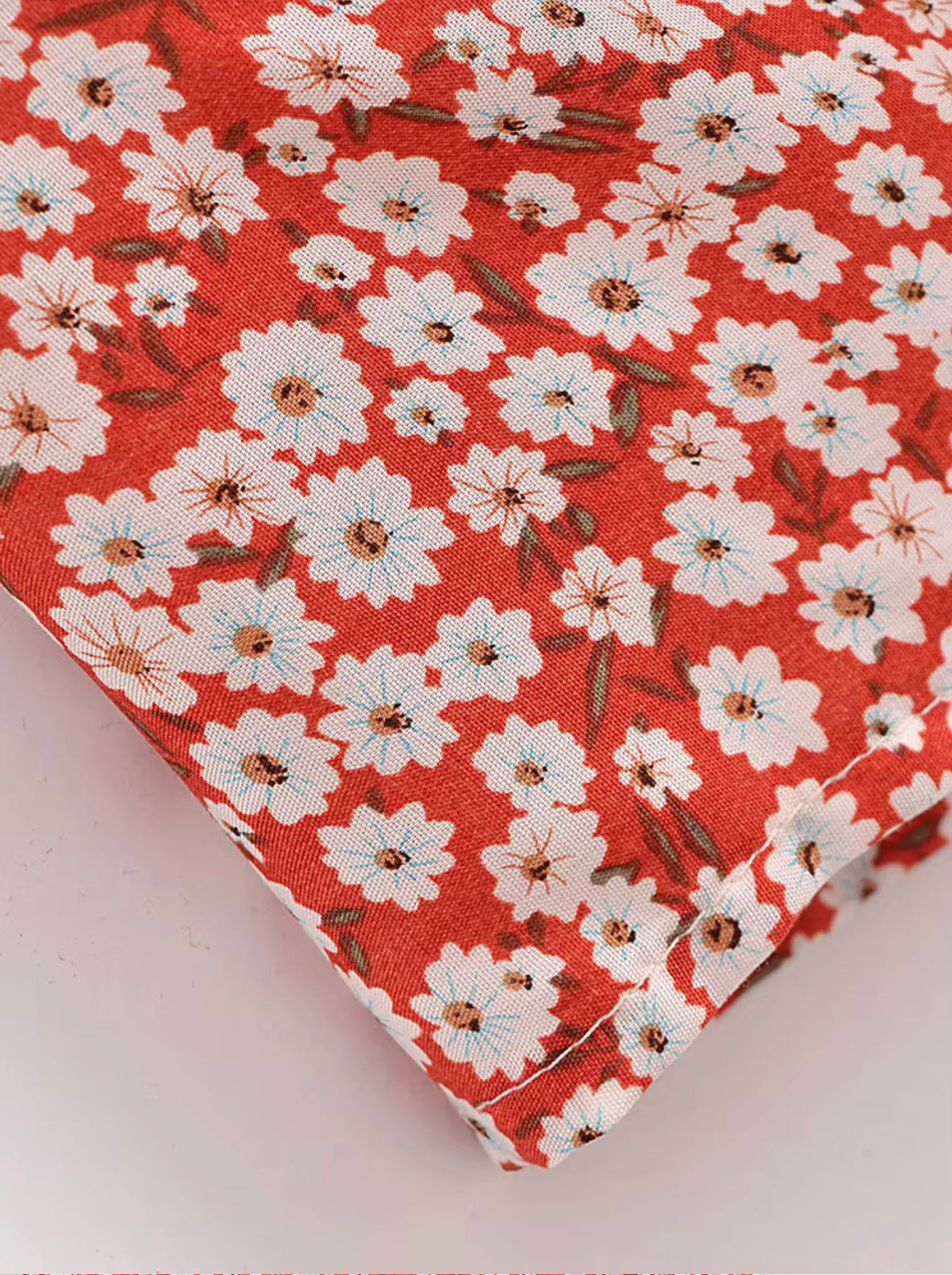 Boho - Oversized Orange/Red Elastic Strap