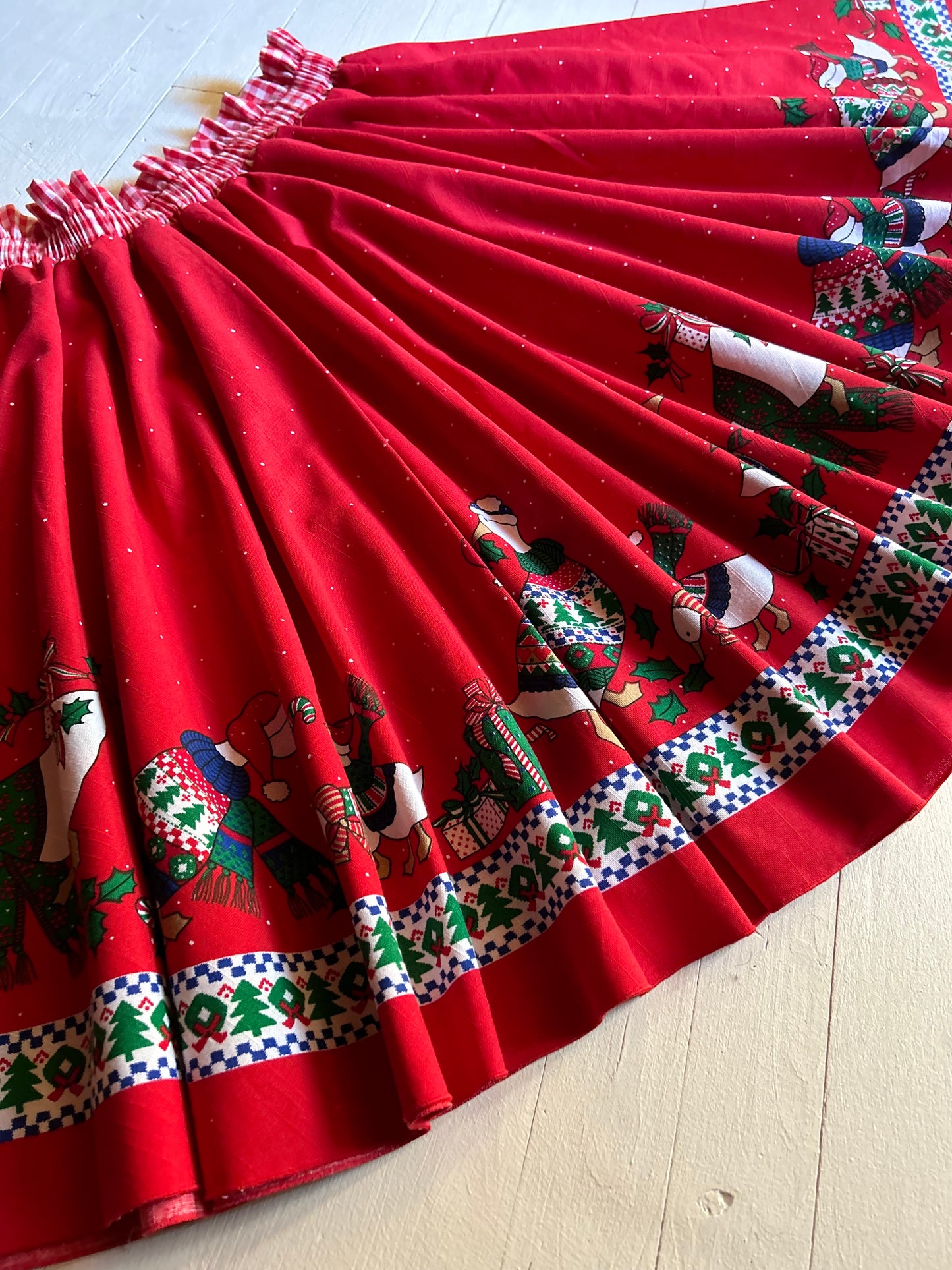 Christmas Goose Skirt