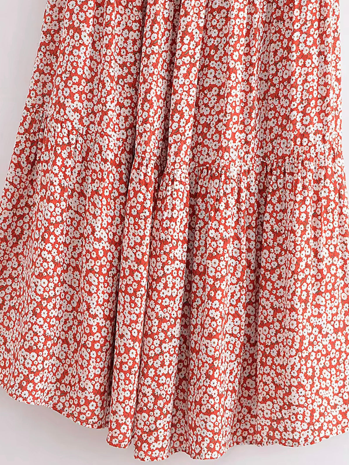 Boho - Oversized Orange/Red Elastic Strap