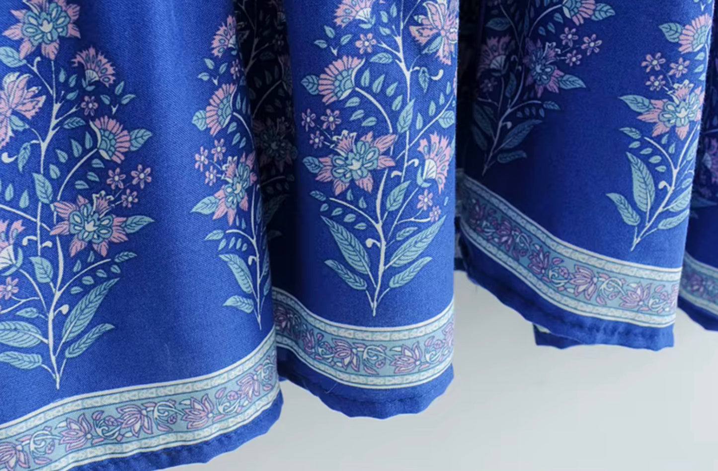 Boho - Blue Floral Midi