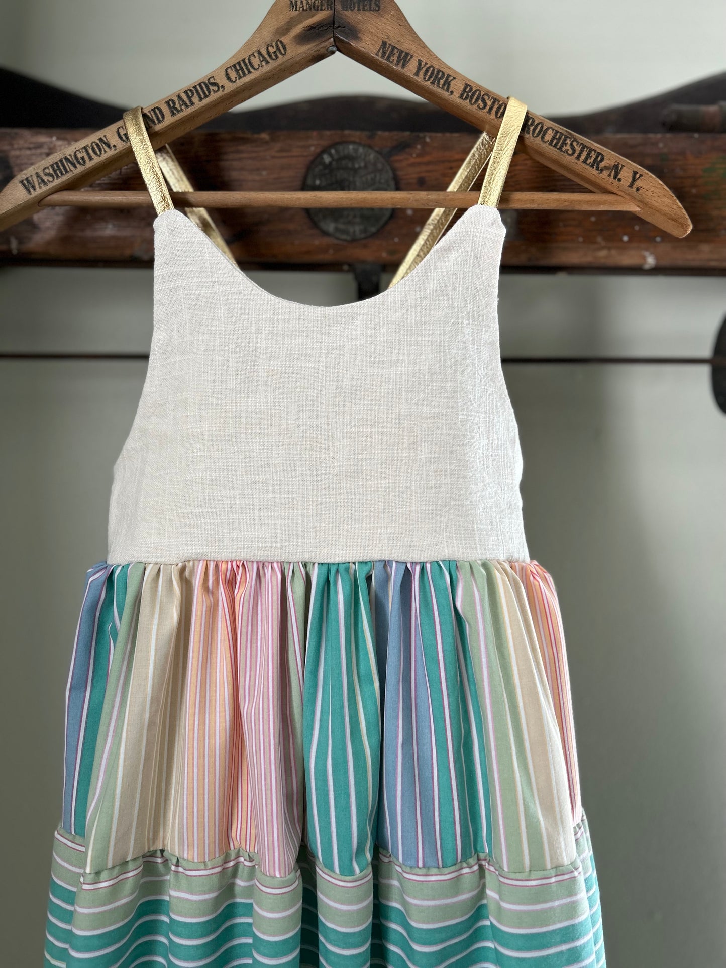 9 - Loretta Linen & Sunset Stripe