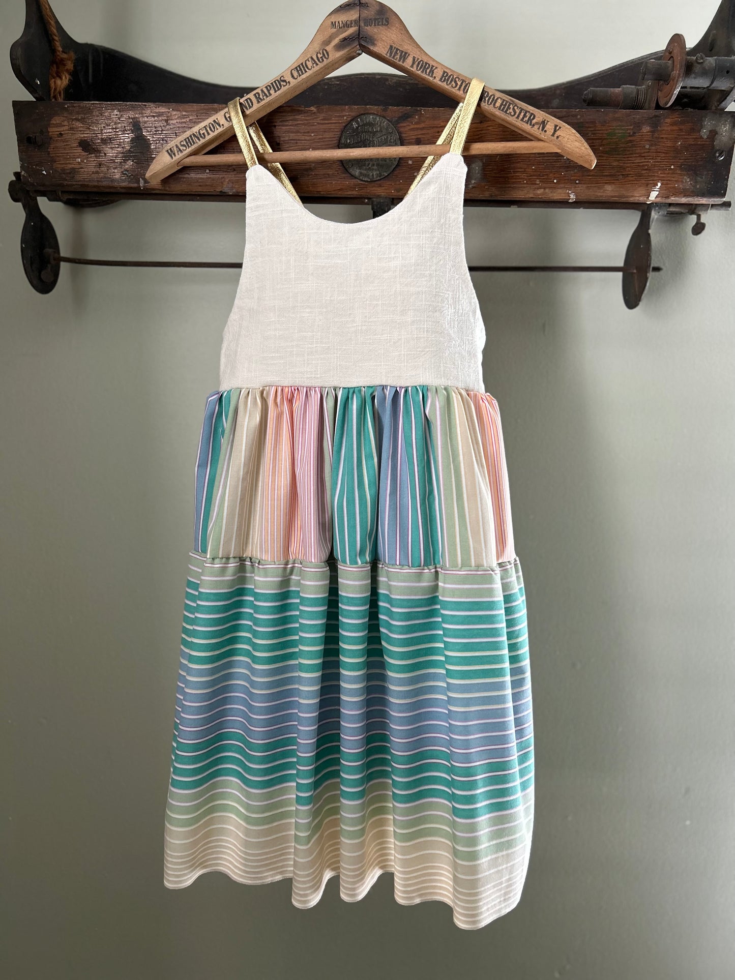 9 - Loretta Linen & Sunset Stripe