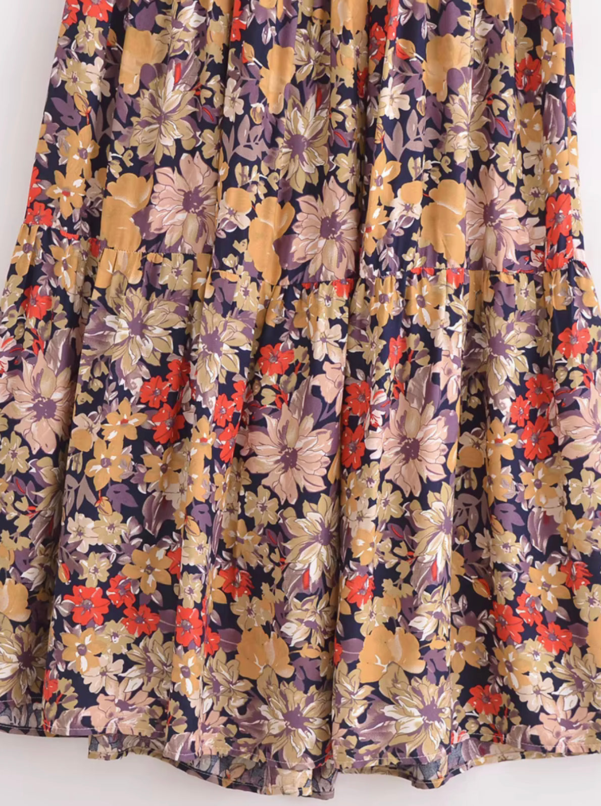 Boho - Oversized 90s Floral Elastic Strap