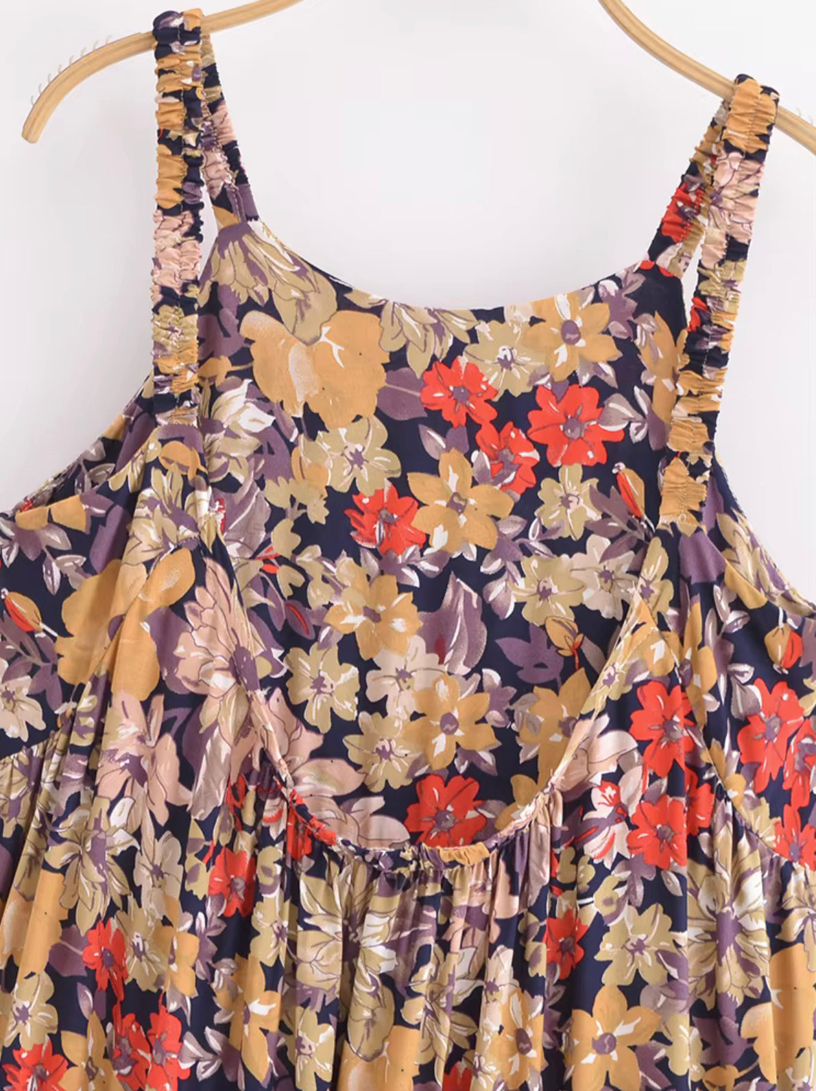Boho - Oversized 90s Floral Elastic Strap