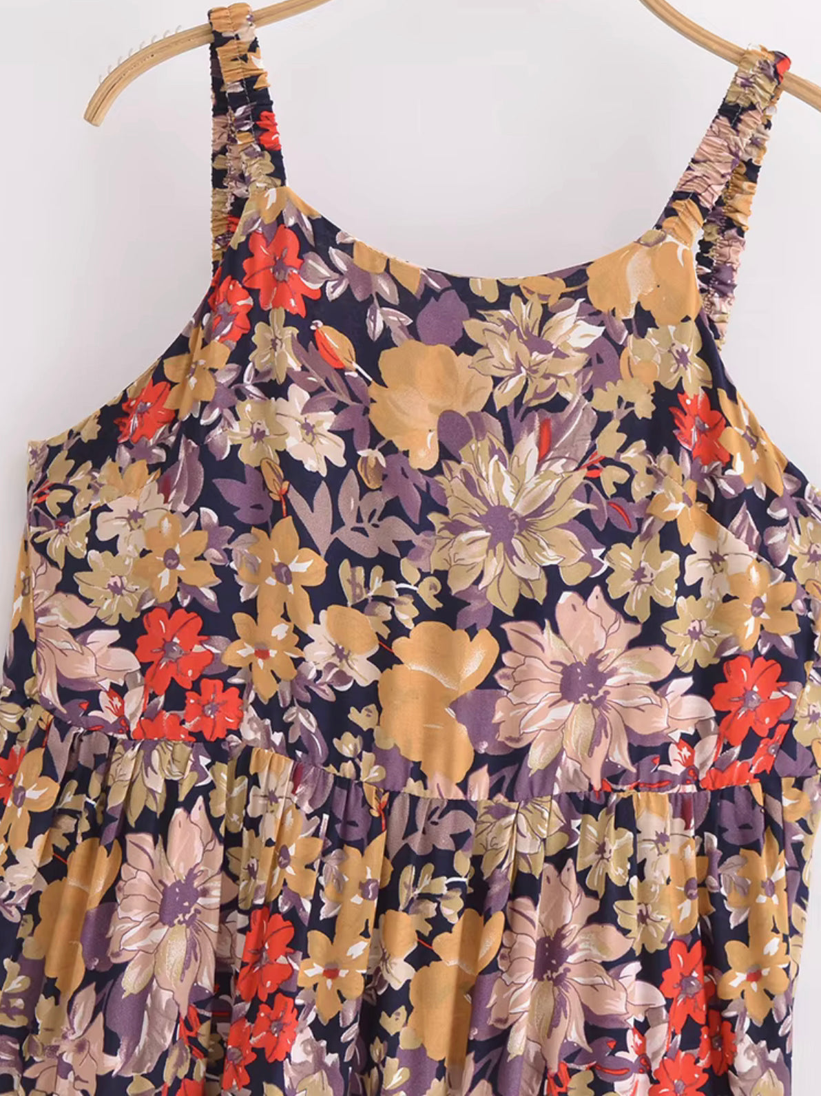 Boho - Oversized 90s Floral Elastic Strap
