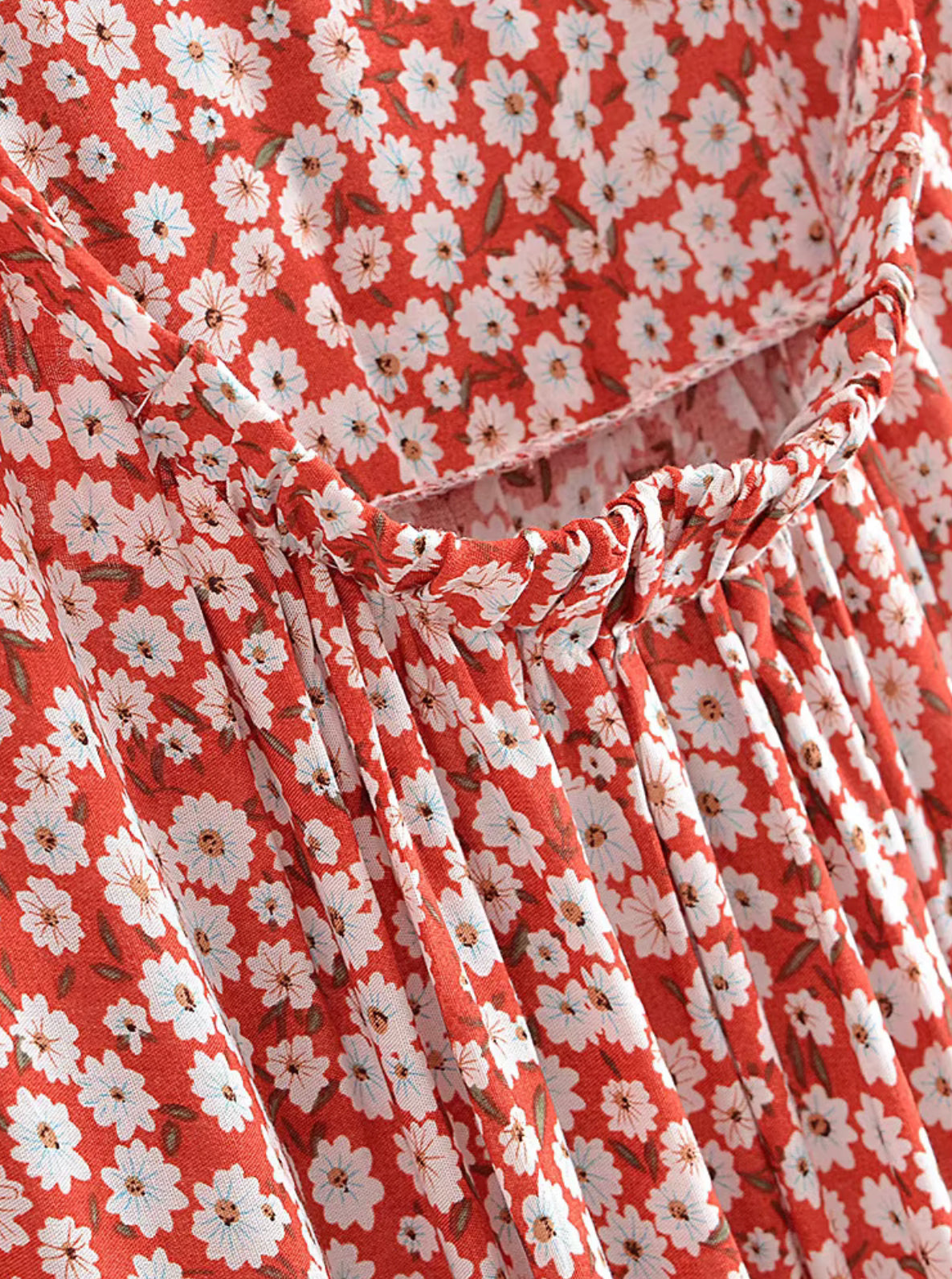 Boho - Oversized Orange/Red Elastic Strap