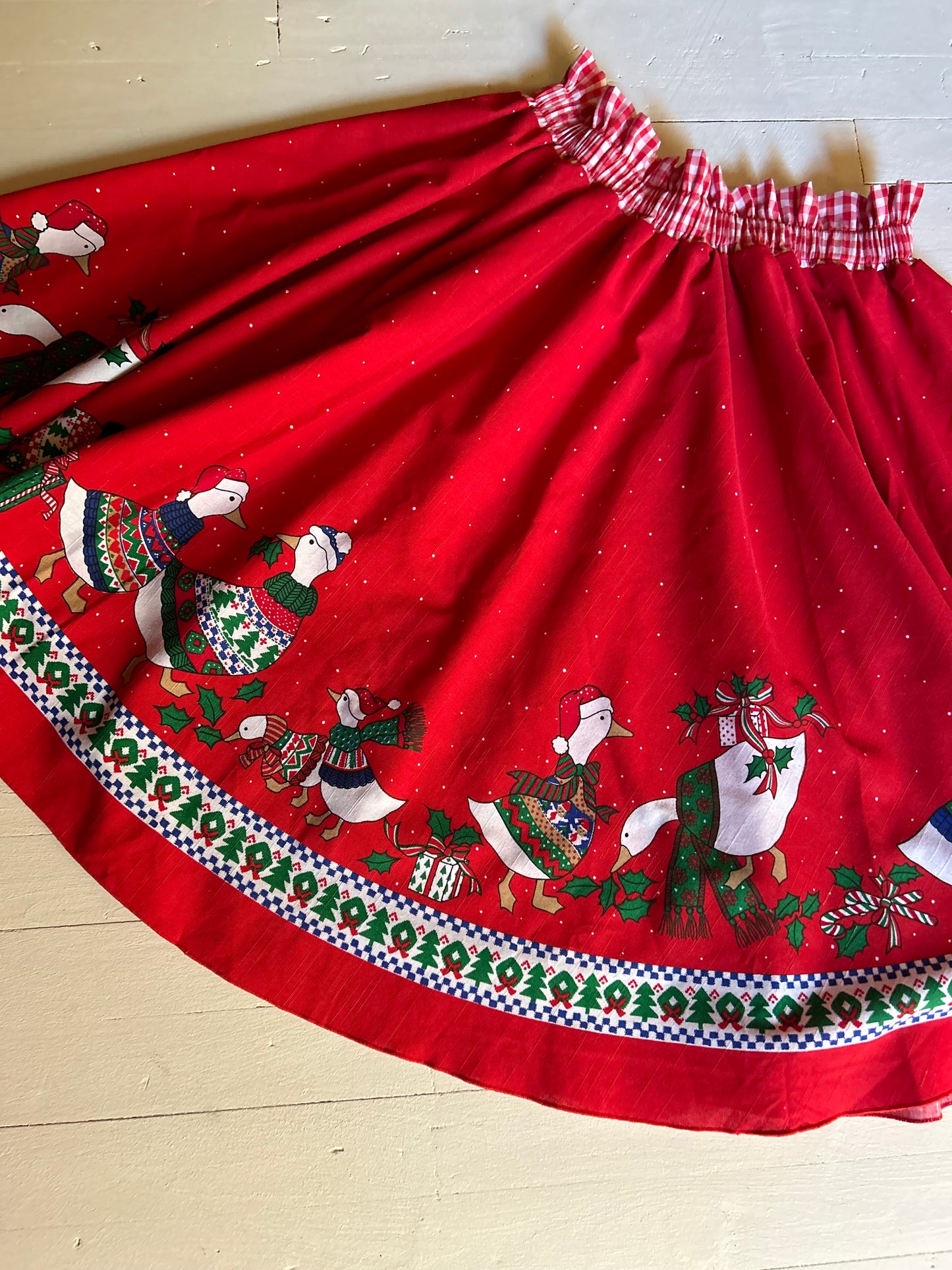 Christmas Goose Skirt