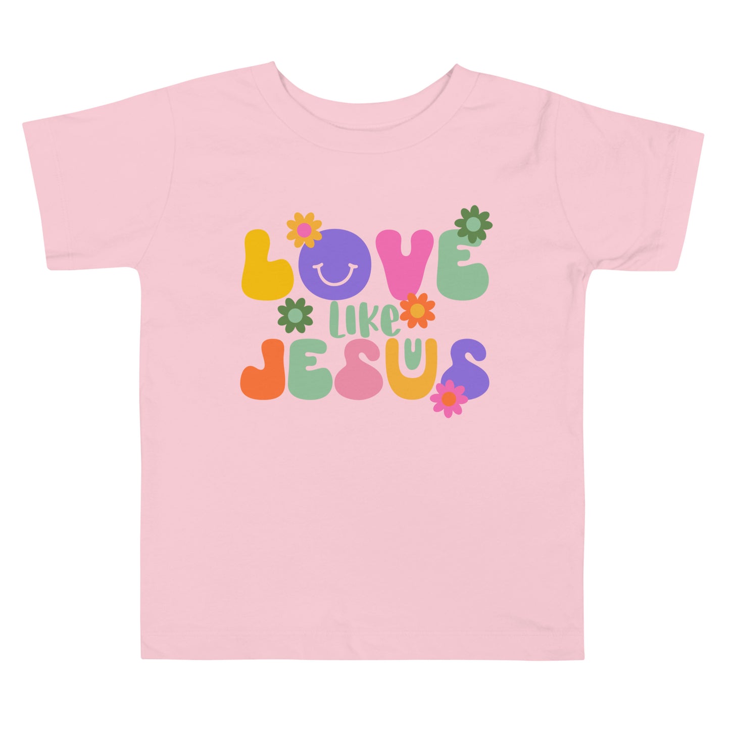 Groovy Love Like Jesus Toddler Tee