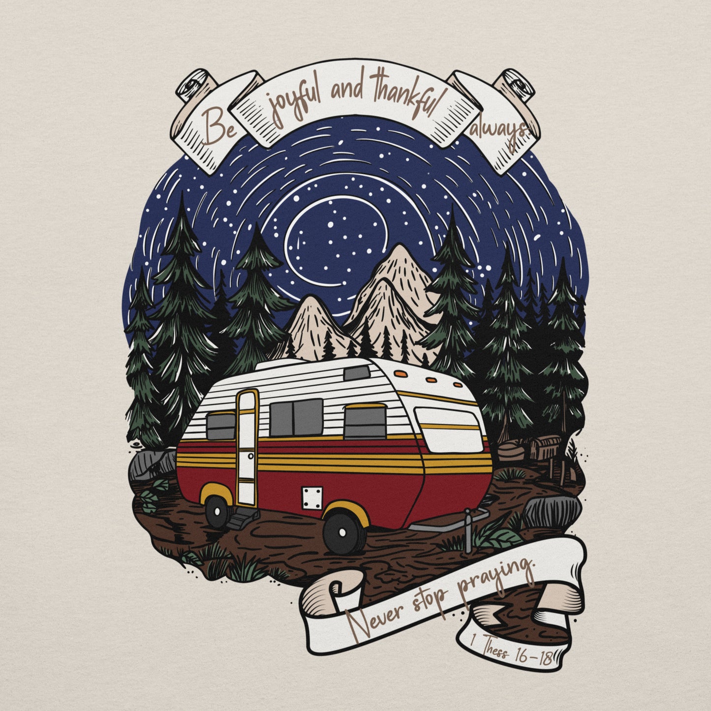 Starlit Camper Prayer Unisex t-shirt