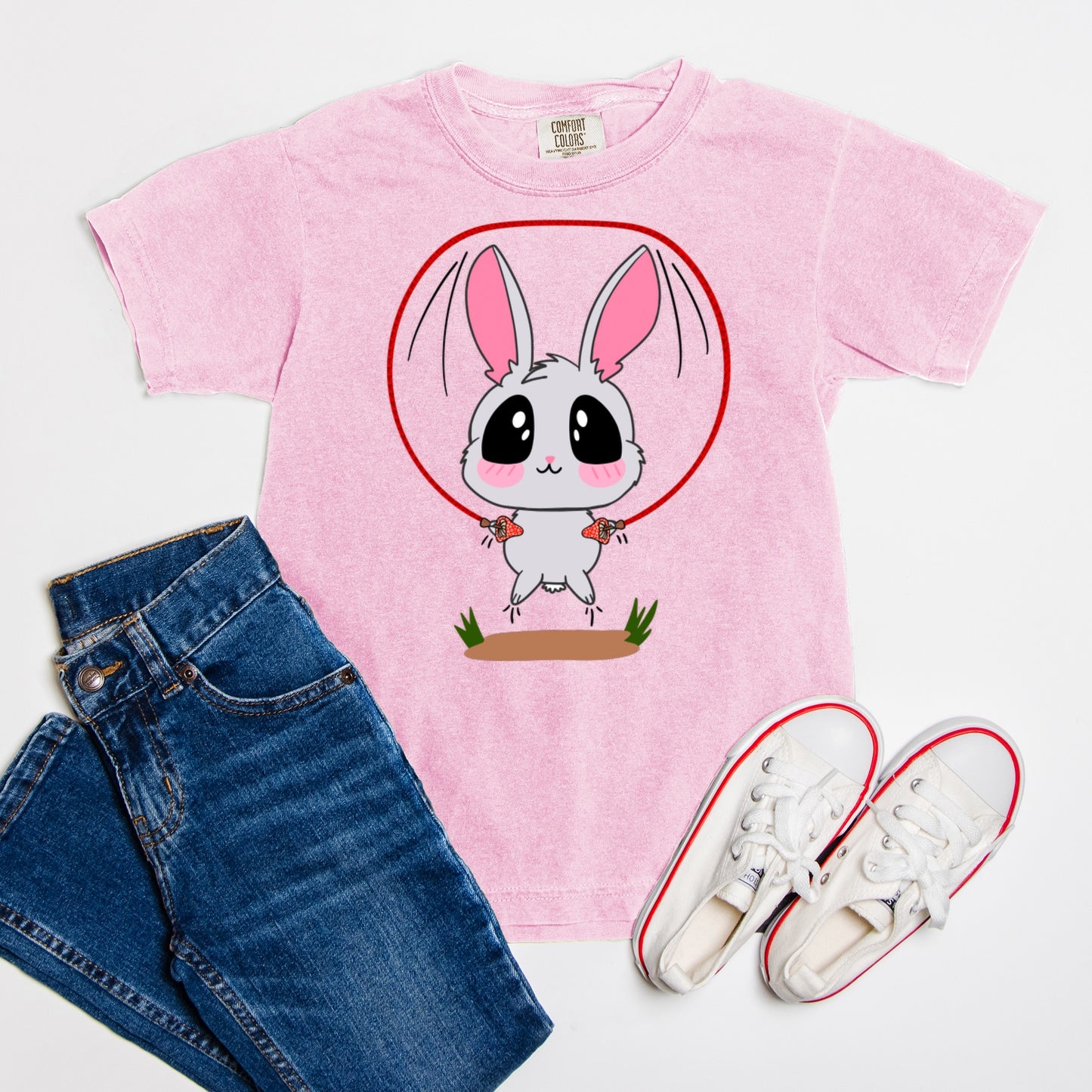 Bunny Jump Rope - Comfort Color Youth