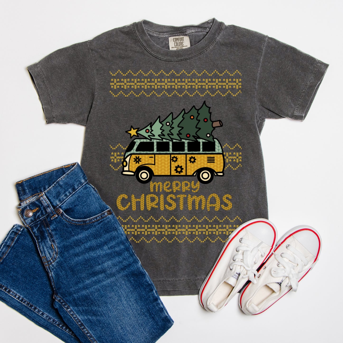 Christmas Van - Comfort Color Youth