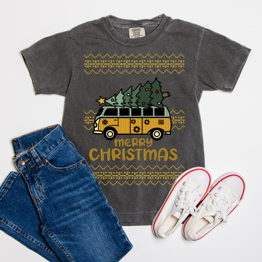 Christmas Van - Comfort Color Youth