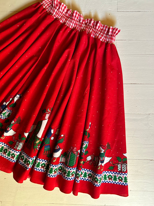 Christmas Goose Skirt