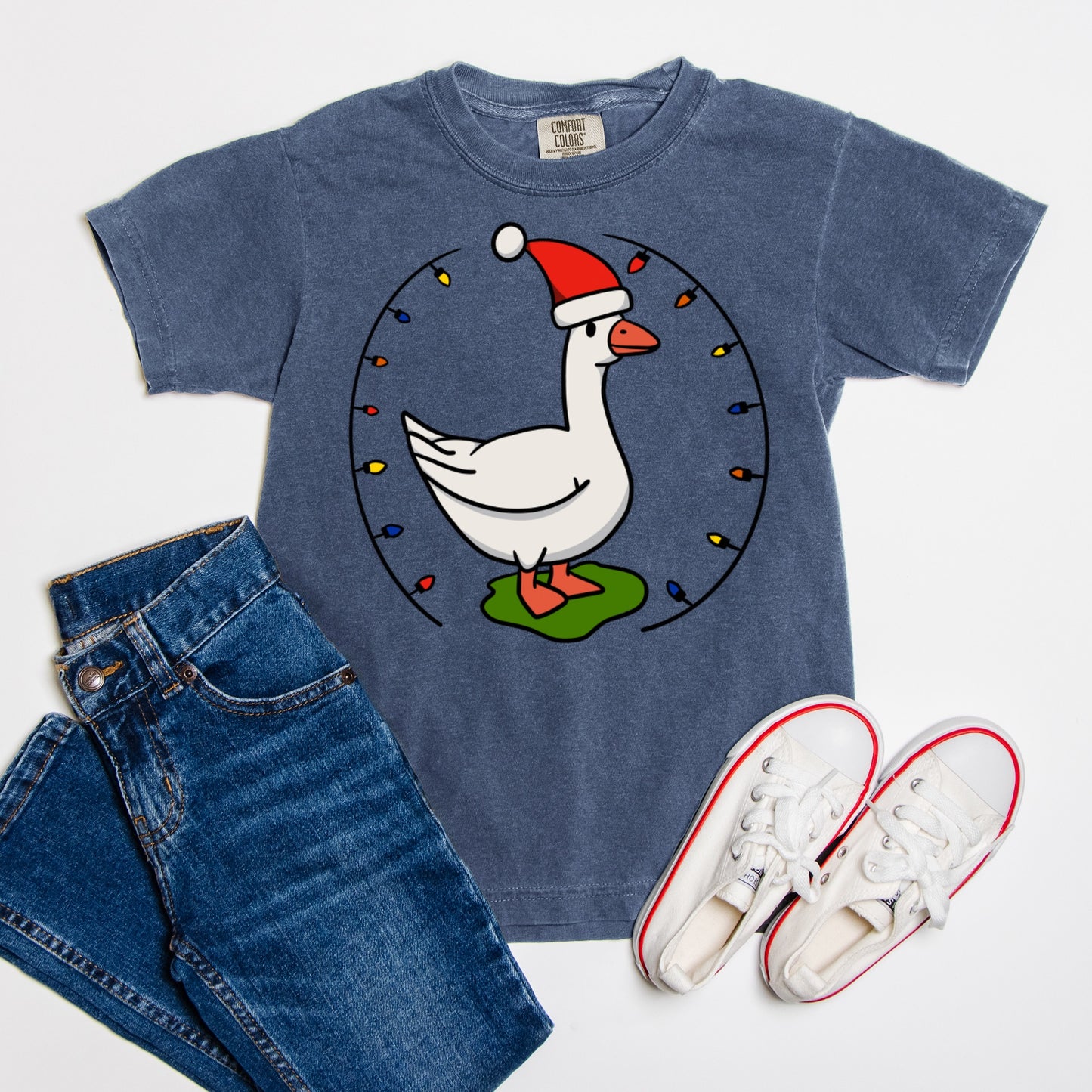 Santa Goose - Comfort Color Youth
