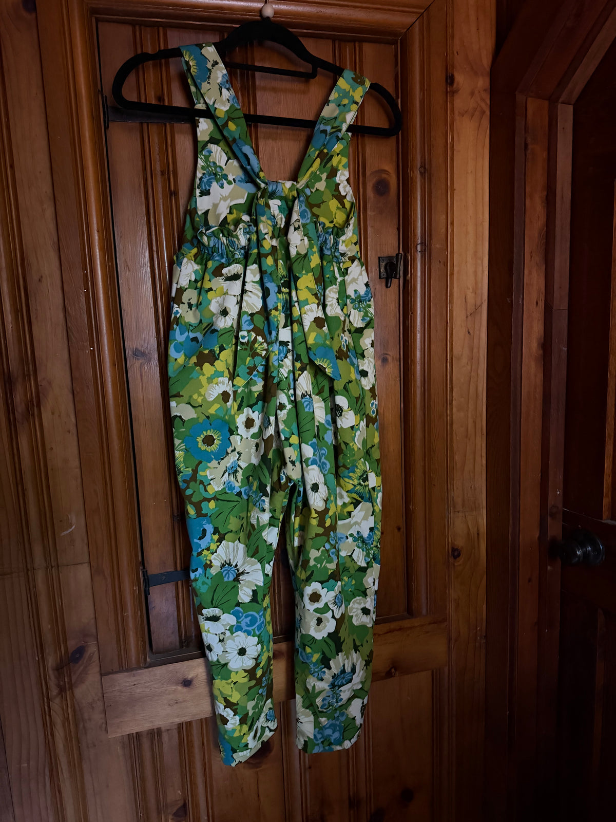 6/8 Vintage Floral Harem Romper