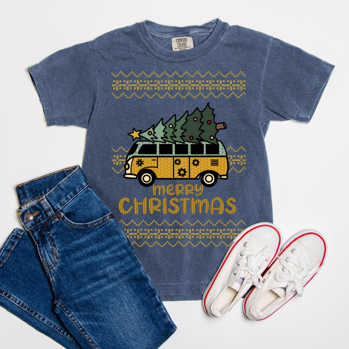 Christmas Van - Comfort Color Youth