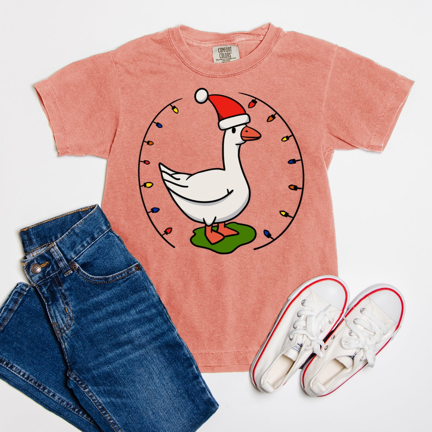 Santa Goose - Comfort Color Youth