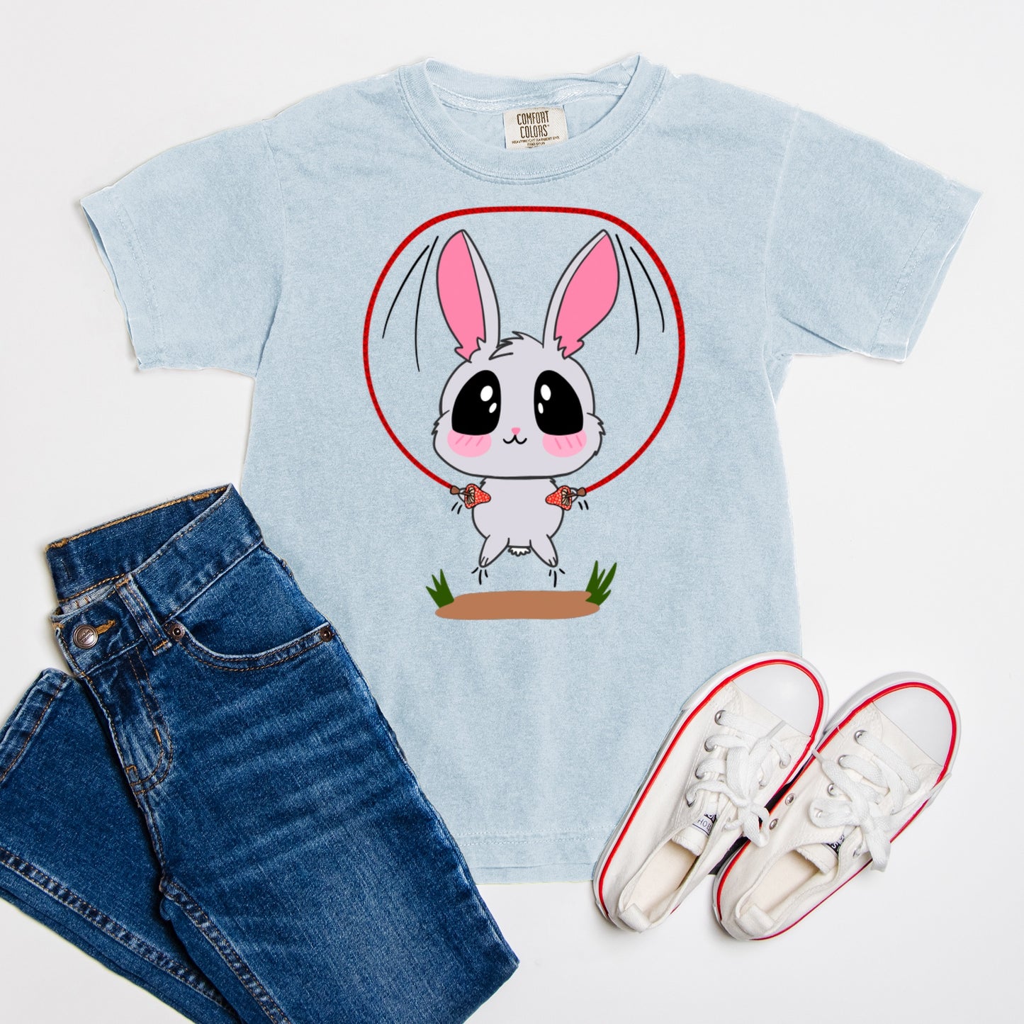 Bunny Jump Rope - Comfort Color Youth