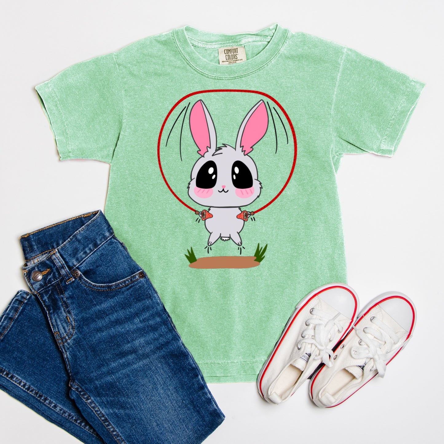 Bunny Jump Rope - Comfort Color Youth