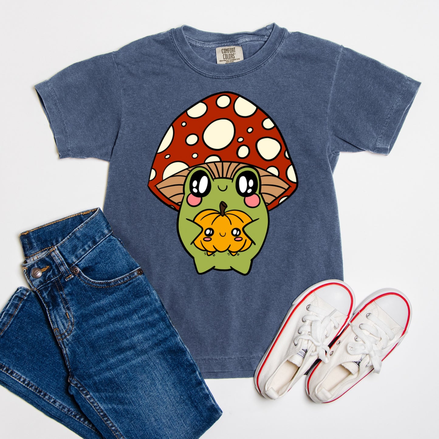 Frog & Pumpkin - Comfort Color Youth Tee 9018