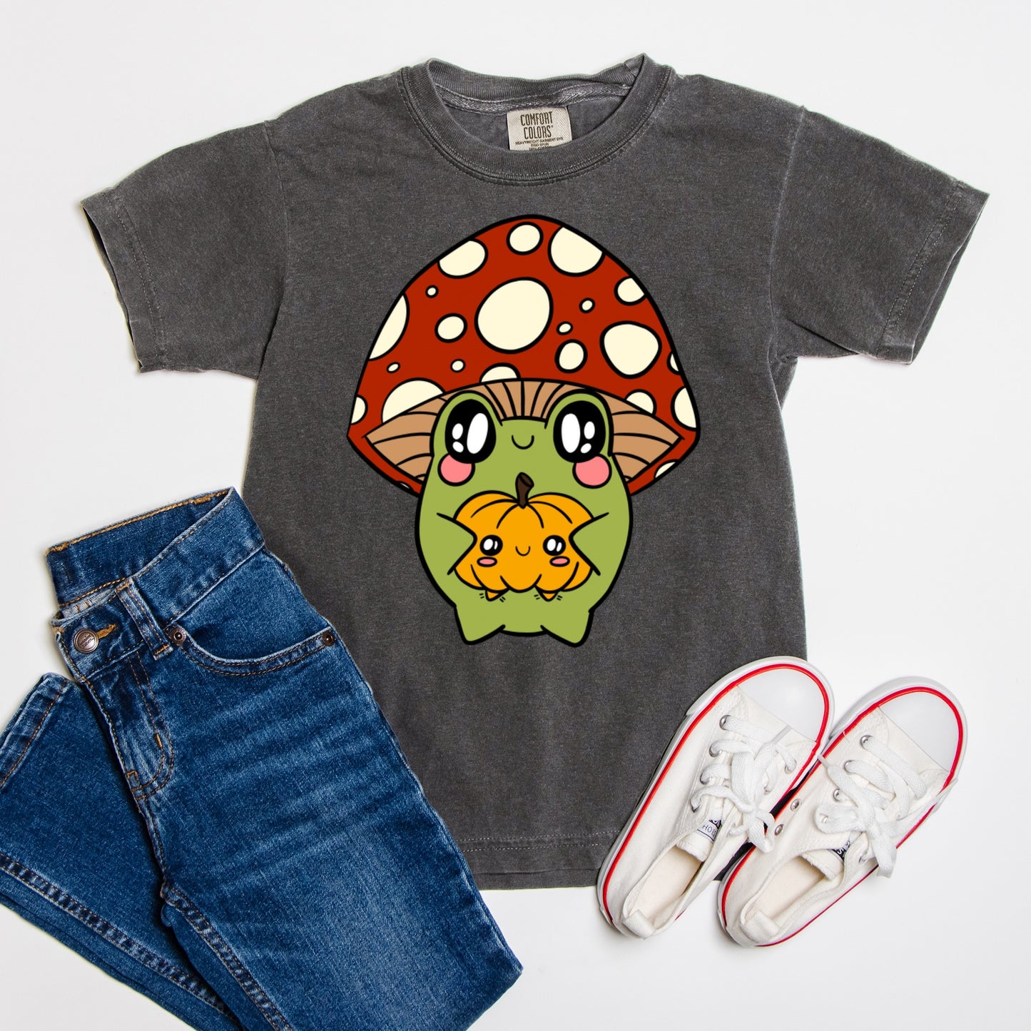 Frog & Pumpkin - Comfort Color Youth Tee 9018