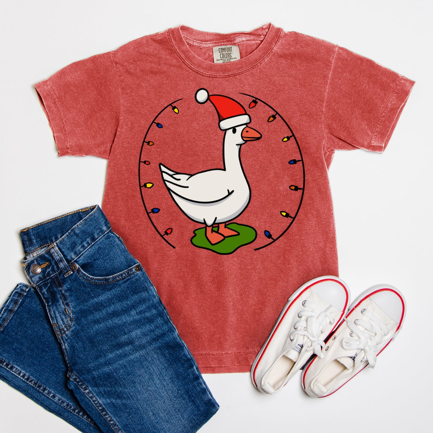 Santa Goose - Comfort Color Youth