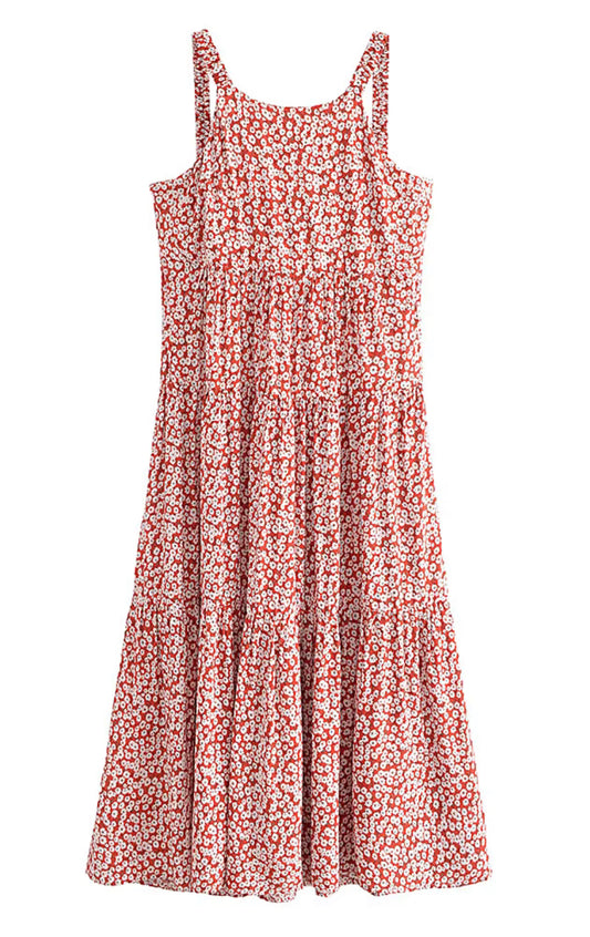Boho - Oversized Orange/Red Elastic Strap