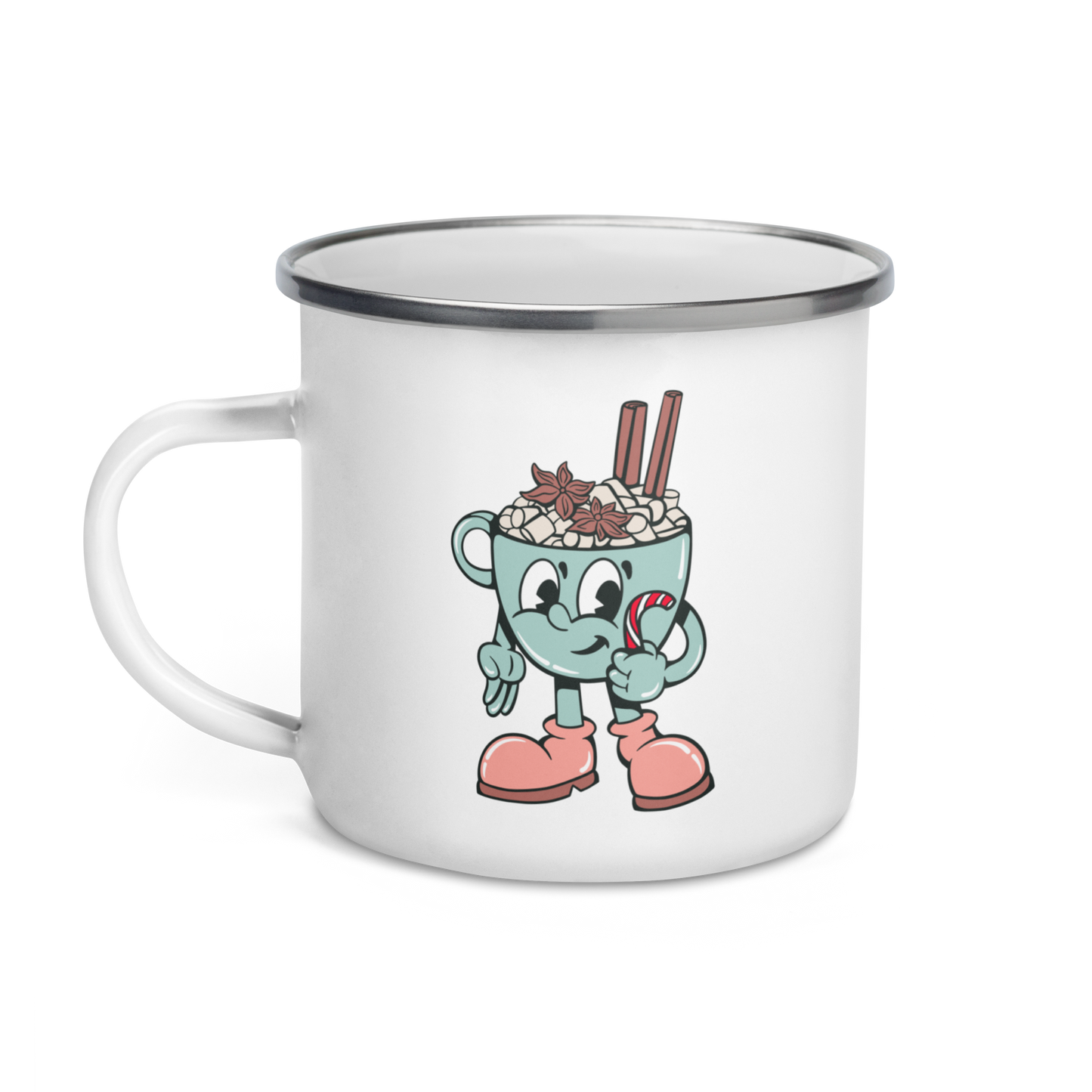 Cocoa Retro Enamel Mug