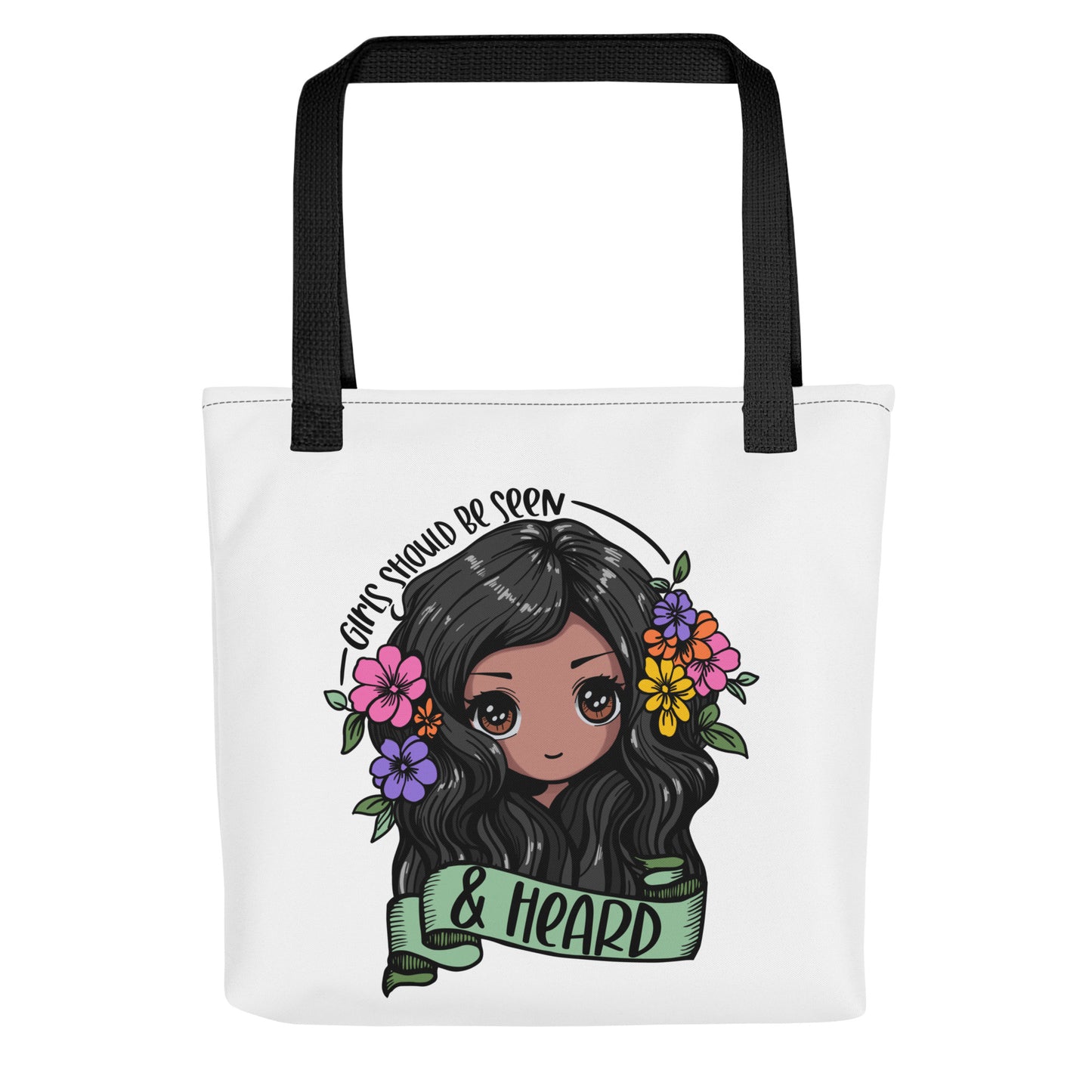 Girls Should be Heard Tote bag