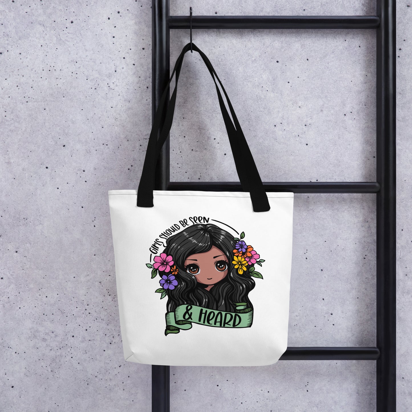 Girls Should be Heard Tote bag