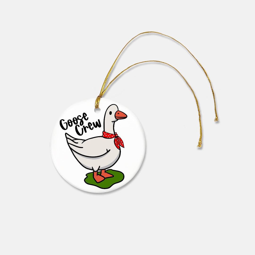 Goose Crew Ornament - Ceramic (Round)