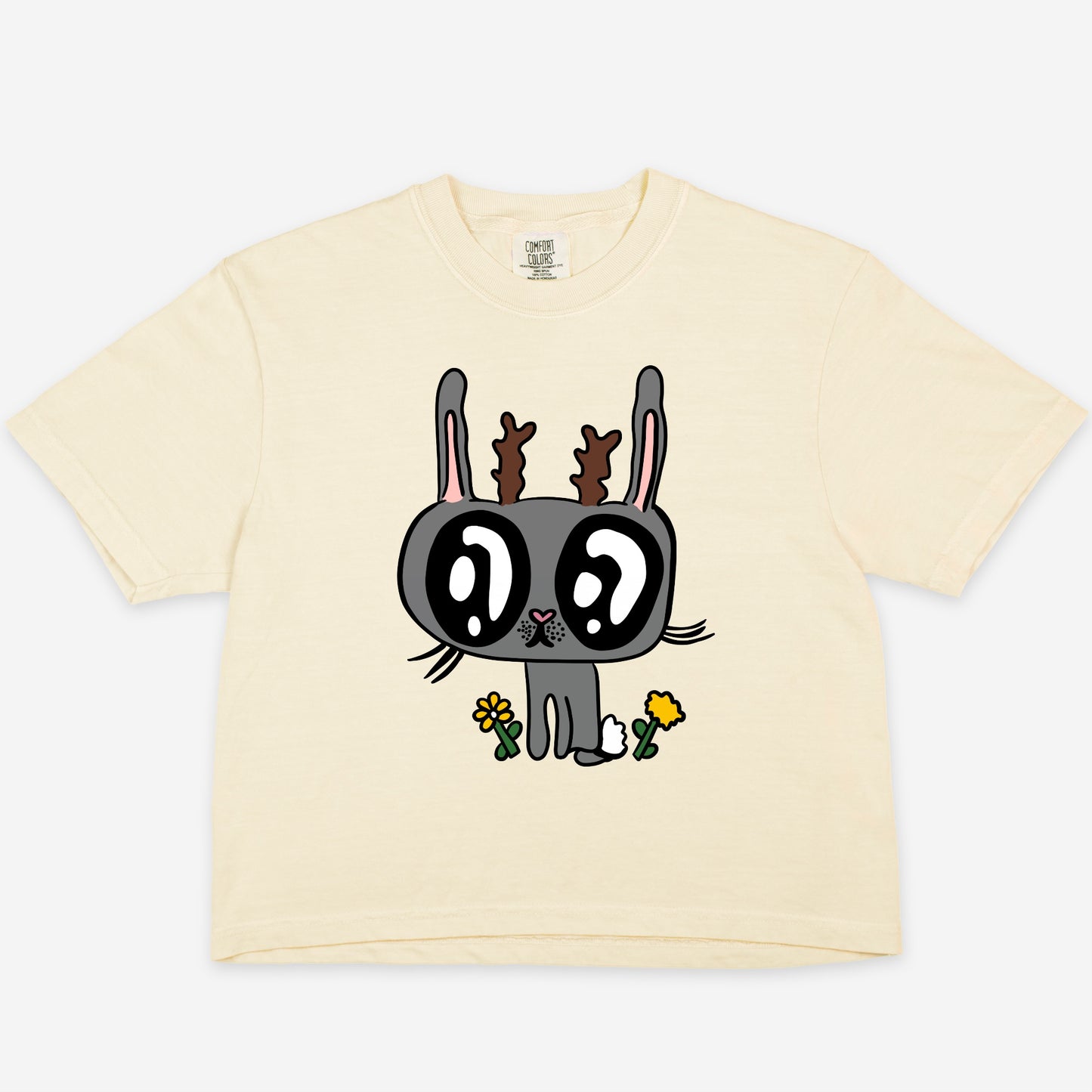 Jackalope Crop Comfort Colors Boxy Tee 3023CL