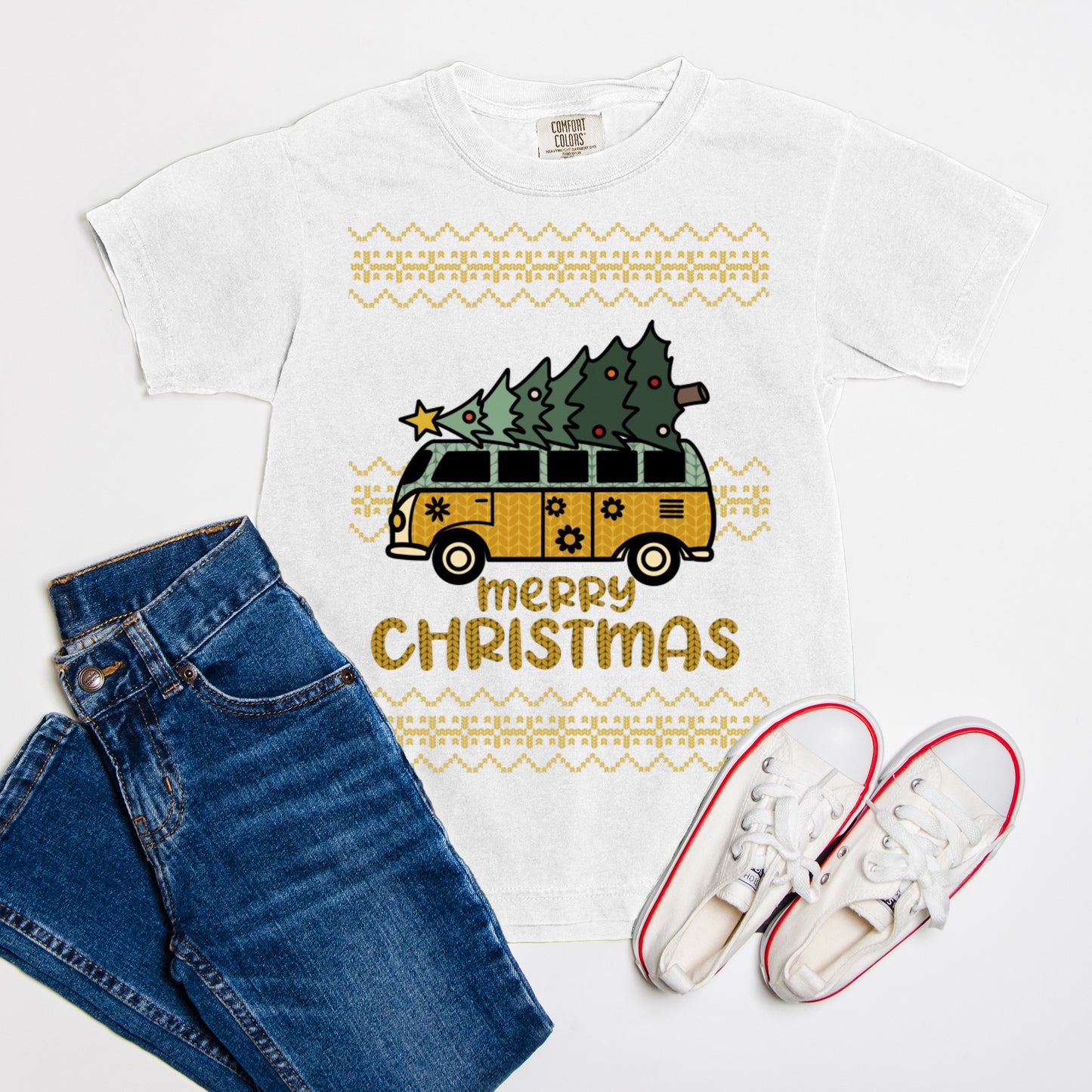 Christmas Van - Comfort Color Youth