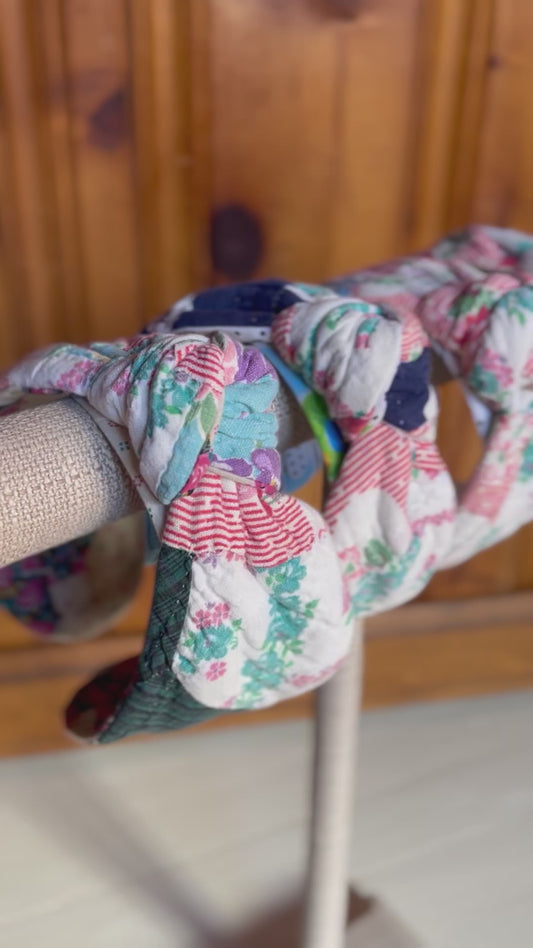 Vintage Quilt knot headband