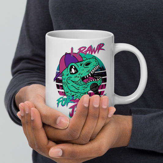 Dinosaur Worship - White Glossy Ceramic Mug