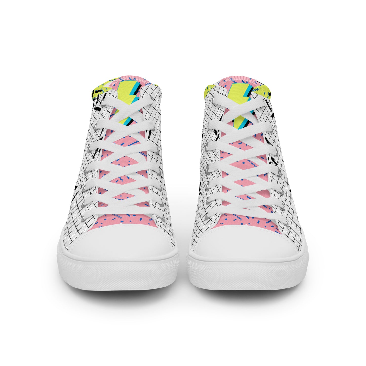 9ps Lightening Bolt Women’s High Top Canvas Shoe