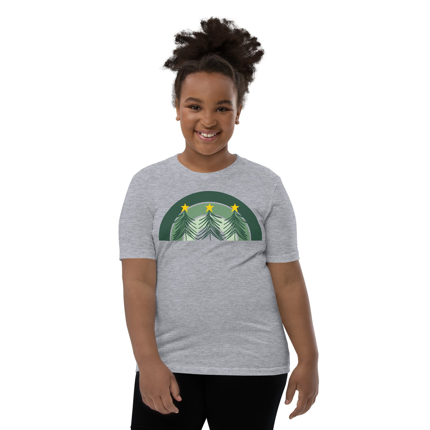 Christmas Tree Rainbow Youth T-Shirt