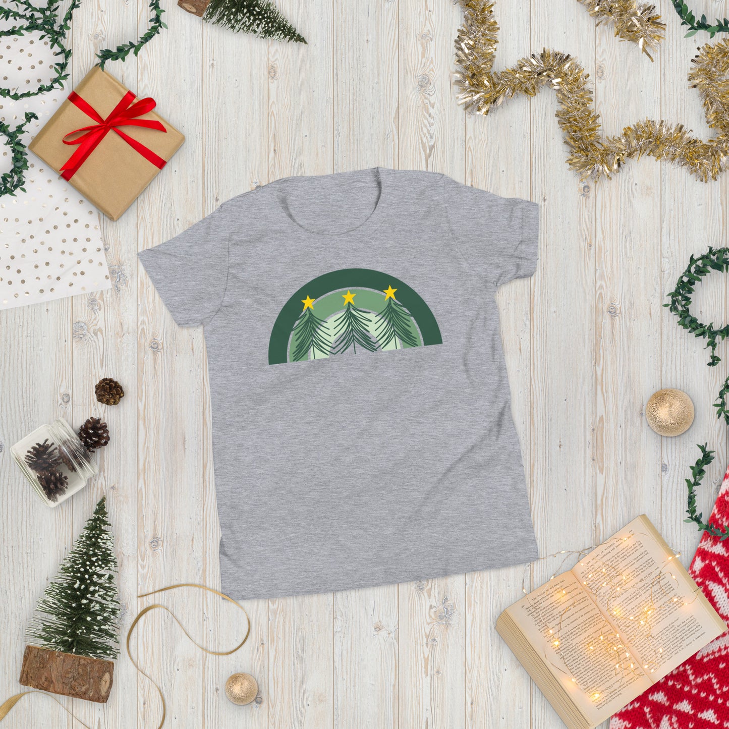 Christmas Tree Rainbow Youth T-Shirt