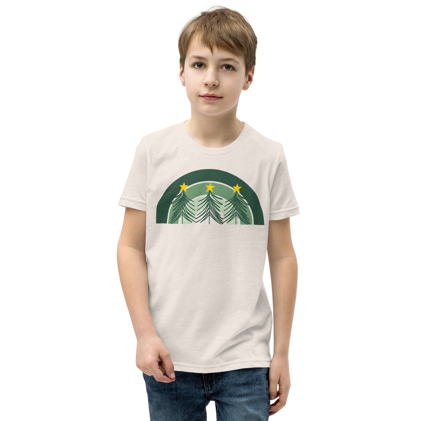 Christmas Tree Rainbow Youth T-Shirt