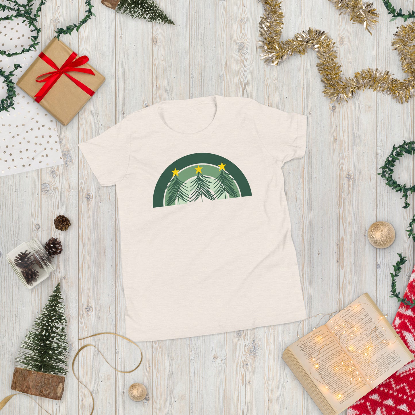 Christmas Tree Rainbow Youth T-Shirt