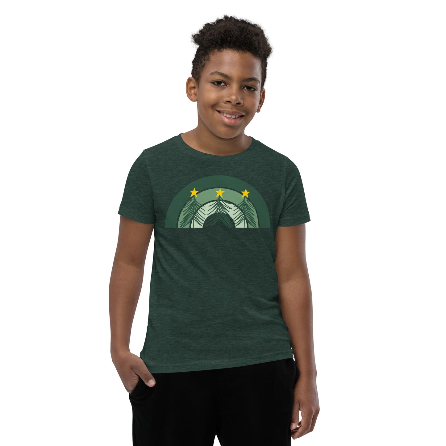 Christmas Tree Rainbow Youth T-Shirt