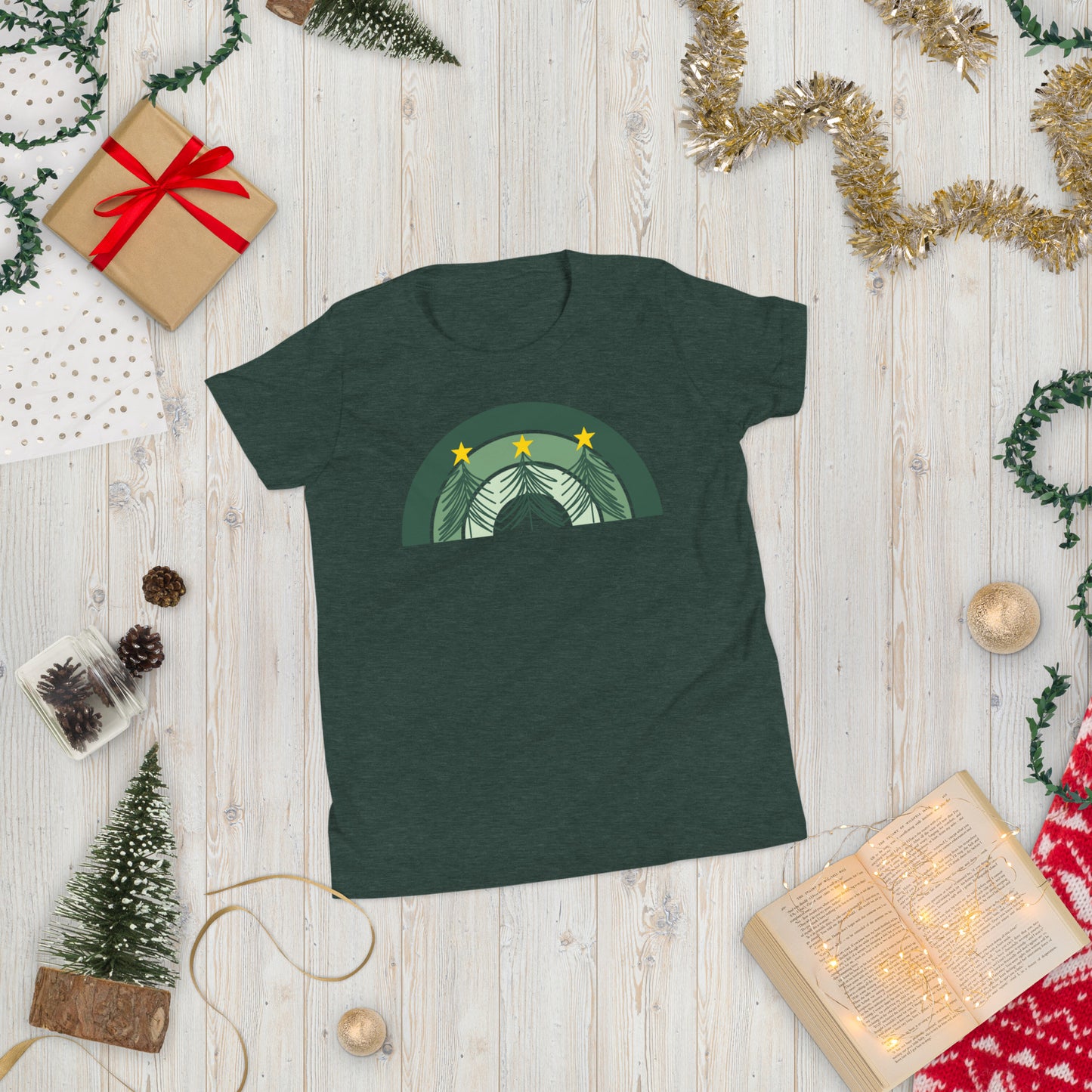 Christmas Tree Rainbow Youth T-Shirt